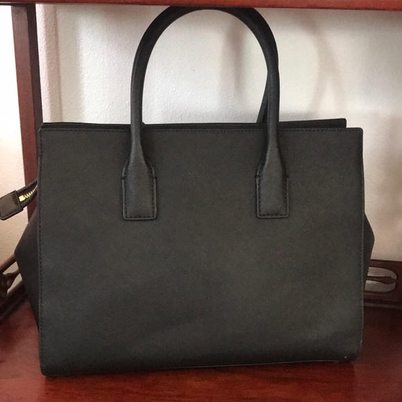 Kate Spade Black Candace Leather Medium Cameron Street Satchel Purse w/ Tag - Picture 3 of 6